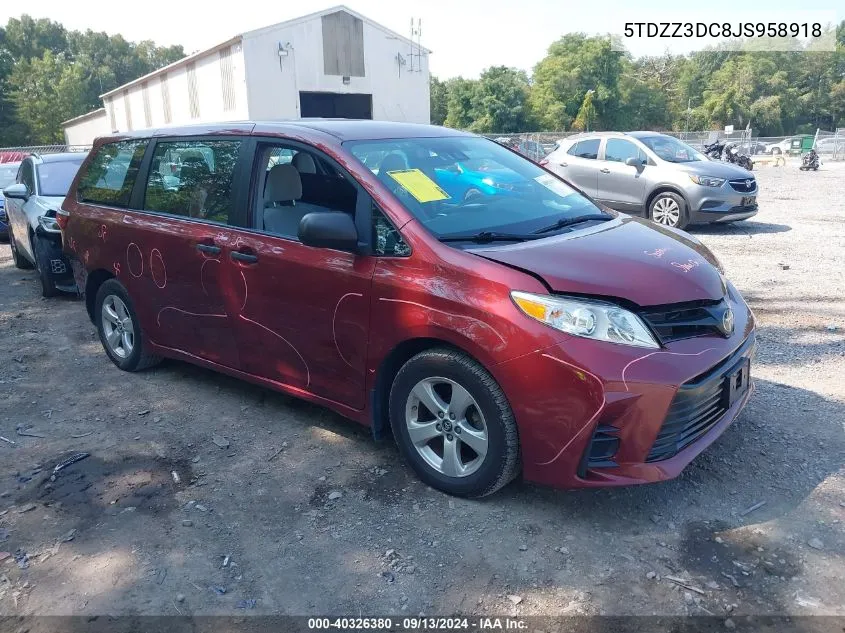 5TDZZ3DC8JS958918 2018 Toyota Sienna L 7 Passenger