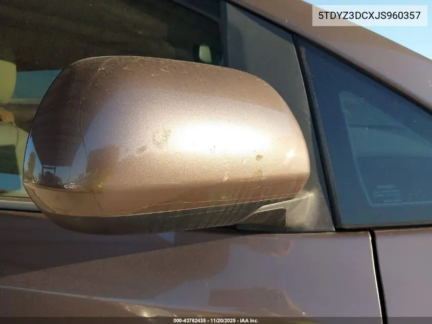5TDYZ3DCXJS960357 2018 Toyota Sienna Xle 8 Passenger