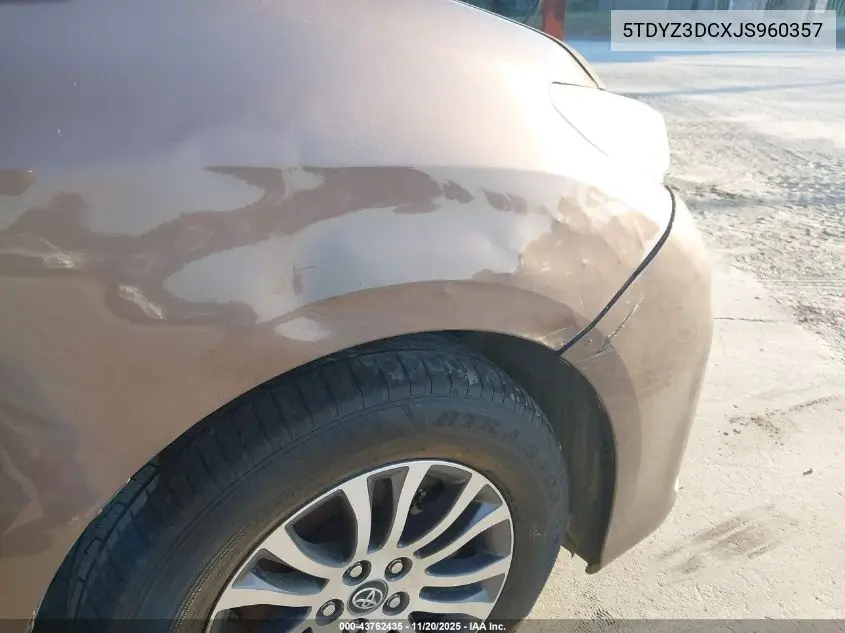 5TDYZ3DCXJS960357 2018 Toyota Sienna Xle 8 Passenger