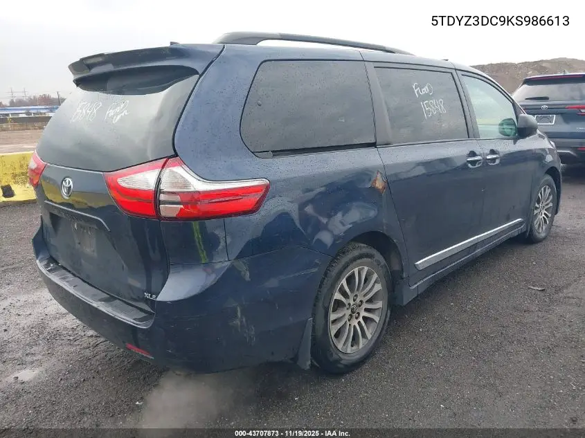 5TDYZ3DC9KS986613 2019 Toyota Sienna Xle 8 Passenger