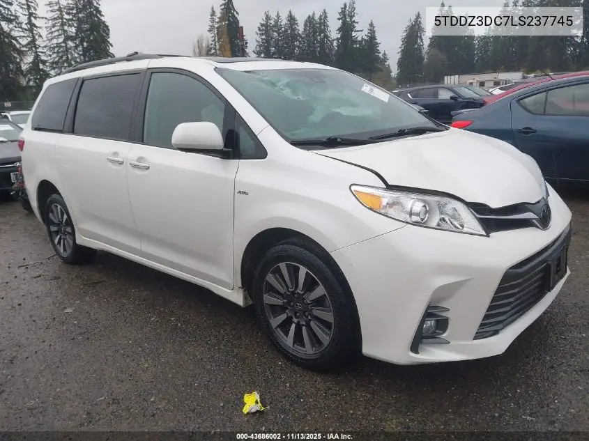 5TDDZ3DC7LS237745 2020 Toyota Sienna Xle
