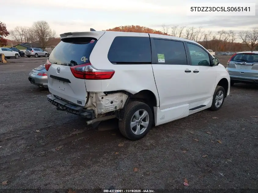 5TDZZ3DC5LS065141 2020 Toyota Sienna L