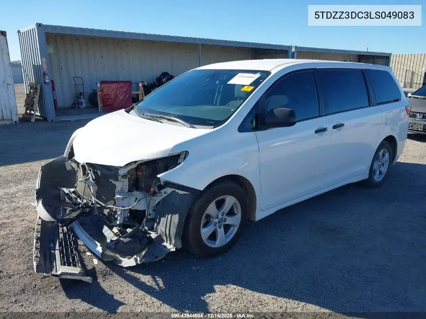 5TDZZ3DC3LS049083 2020 Toyota Sienna L
