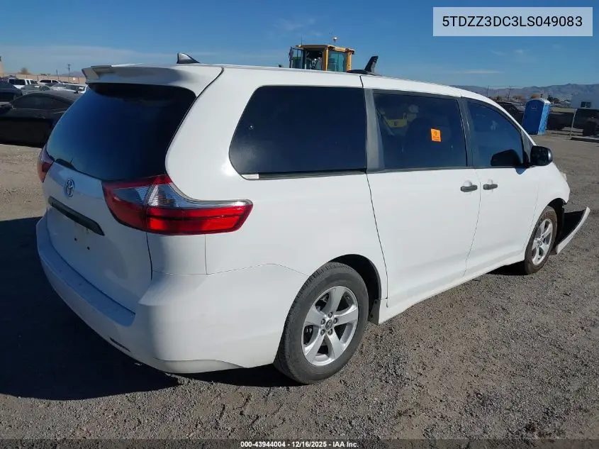 5TDZZ3DC3LS049083 2020 Toyota Sienna L