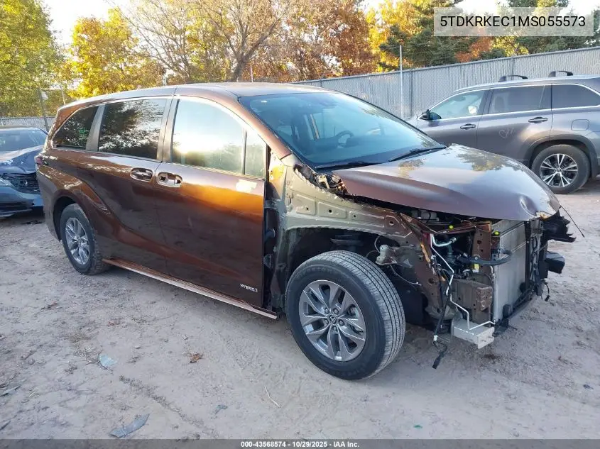 5TDKRKEC1MS055573 2021 Toyota Sienna Le