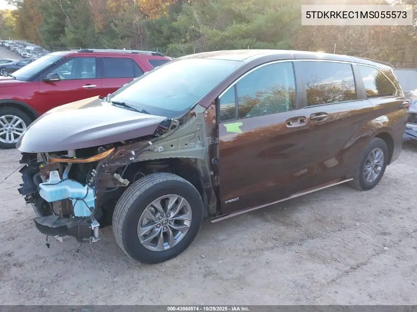 5TDKRKEC1MS055573 2021 Toyota Sienna Le