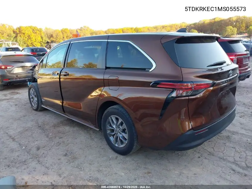 5TDKRKEC1MS055573 2021 Toyota Sienna Le