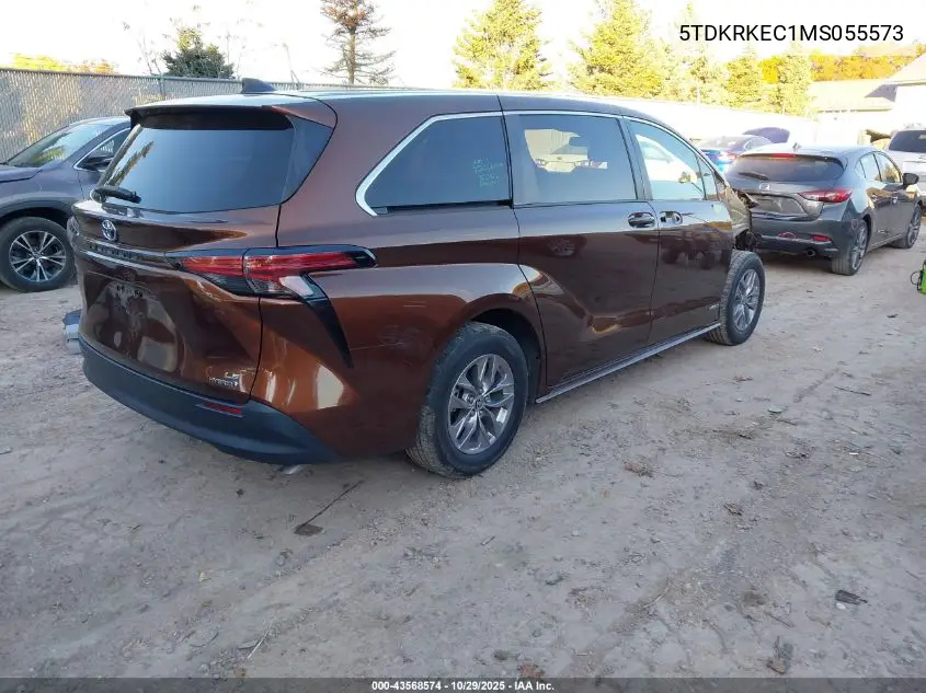5TDKRKEC1MS055573 2021 Toyota Sienna Le