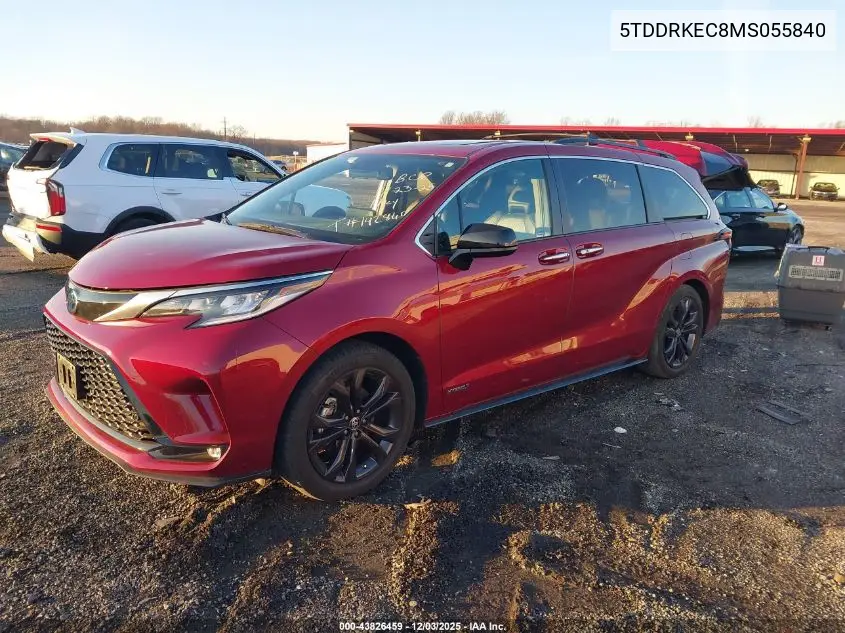 5TDDRKEC8MS055840 2021 Toyota Sienna Xse