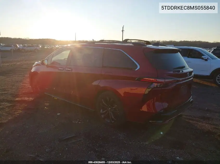5TDDRKEC8MS055840 2021 Toyota Sienna Xse