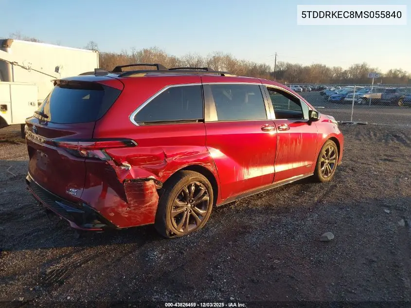 5TDDRKEC8MS055840 2021 Toyota Sienna Xse