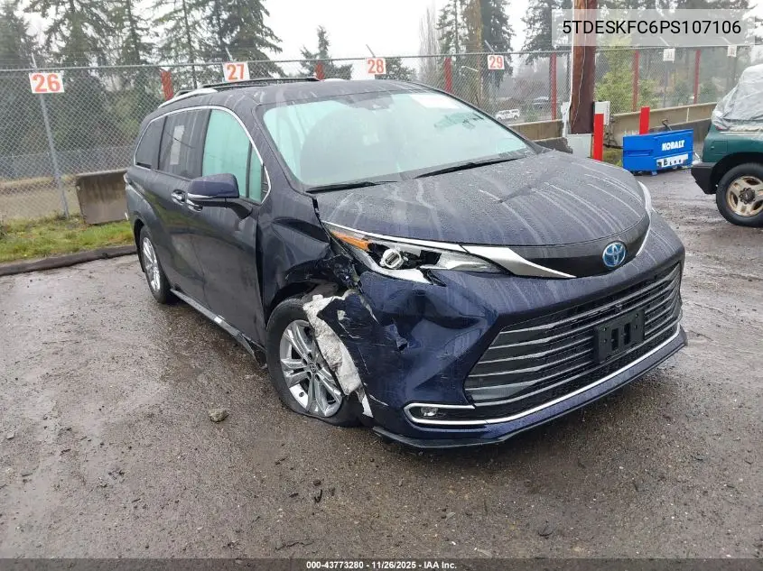 5TDESKFC6PS107106 2023 Toyota Sienna Platinum