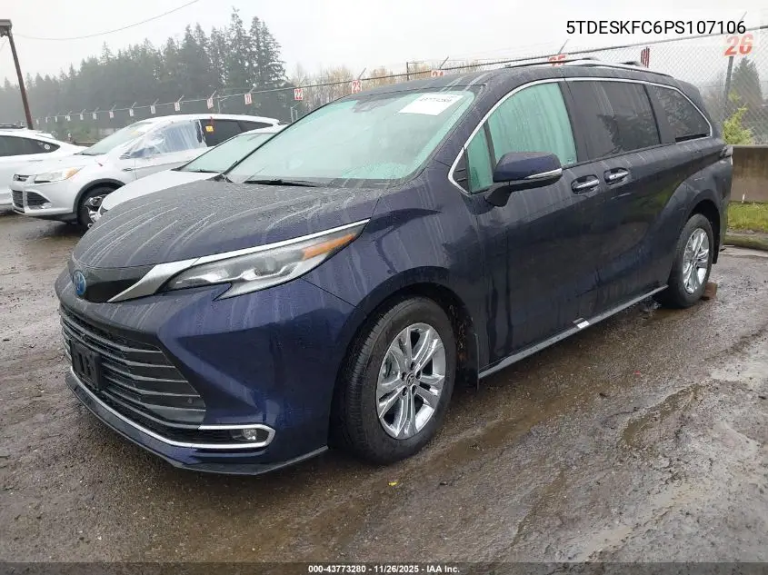 5TDESKFC6PS107106 2023 Toyota Sienna Platinum