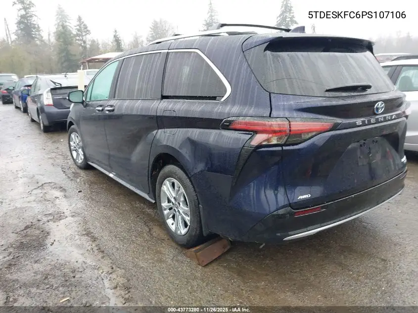 5TDESKFC6PS107106 2023 Toyota Sienna Platinum