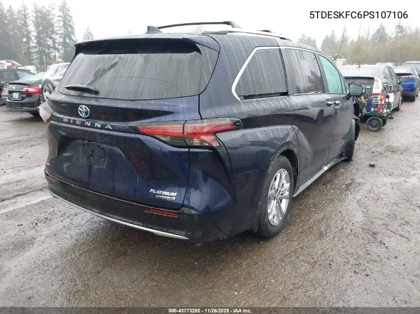 5TDESKFC6PS107106 2023 Toyota Sienna Platinum