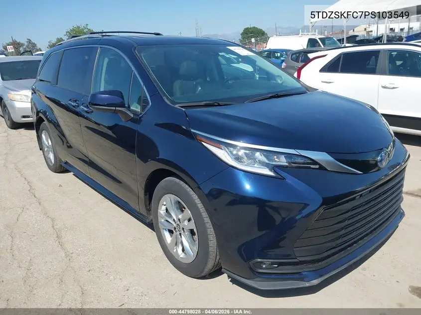 5TDZSKFC7PS103549 2023 Toyota Sienna Limited