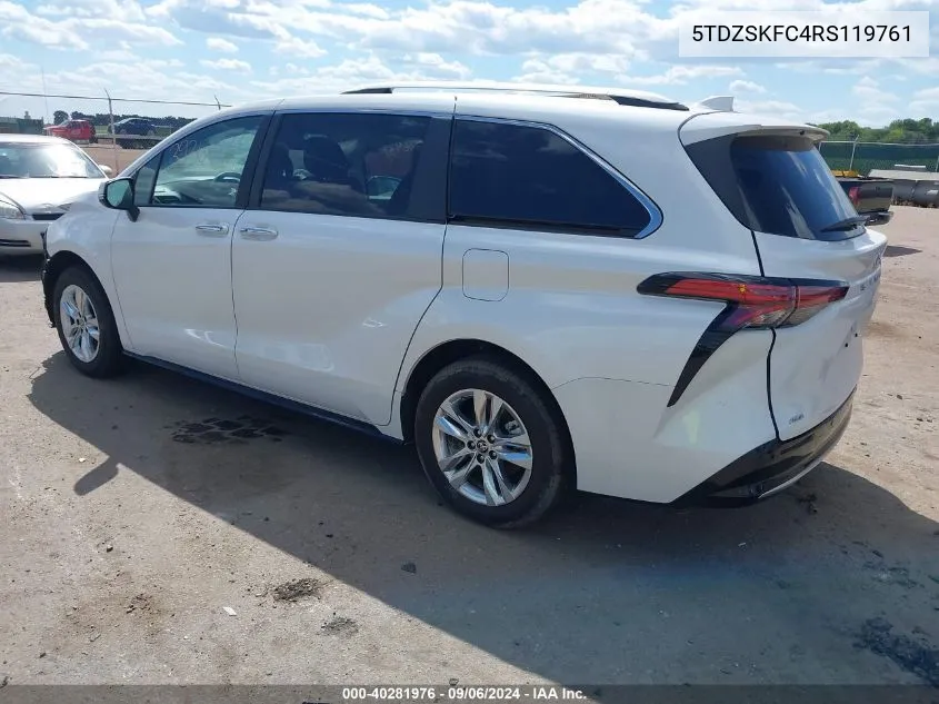 5TDZSKFC4RS119761 2024 Toyota Sienna Limited