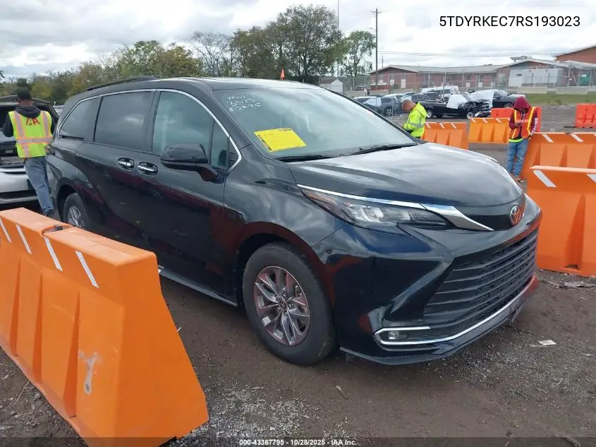5TDYRKEC7RS193023 2024 Toyota Sienna Xle