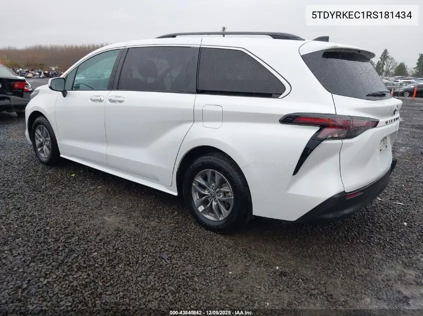 5TDYRKEC1RS181434 2024 Toyota Sienna Xle
