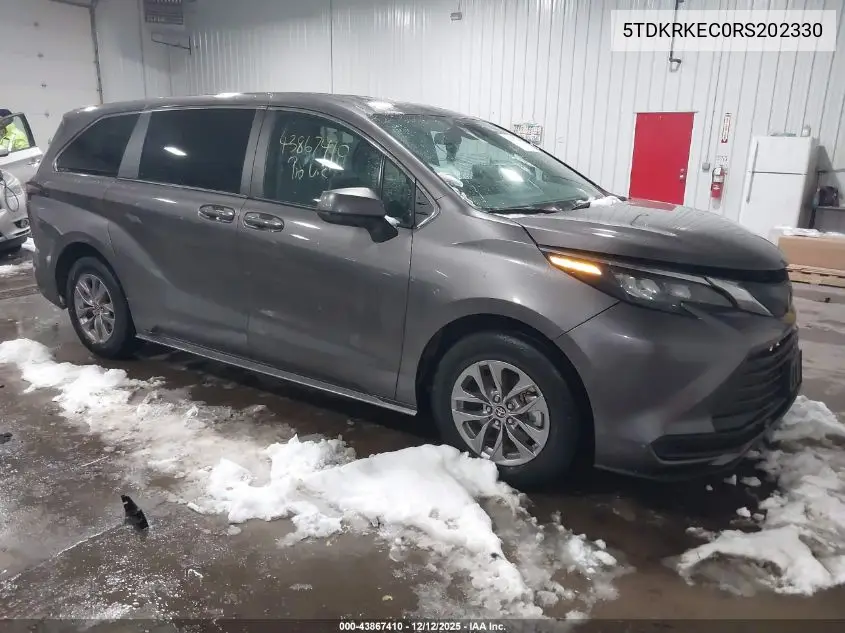 5TDKRKEC0RS202330 2024 Toyota Sienna Le