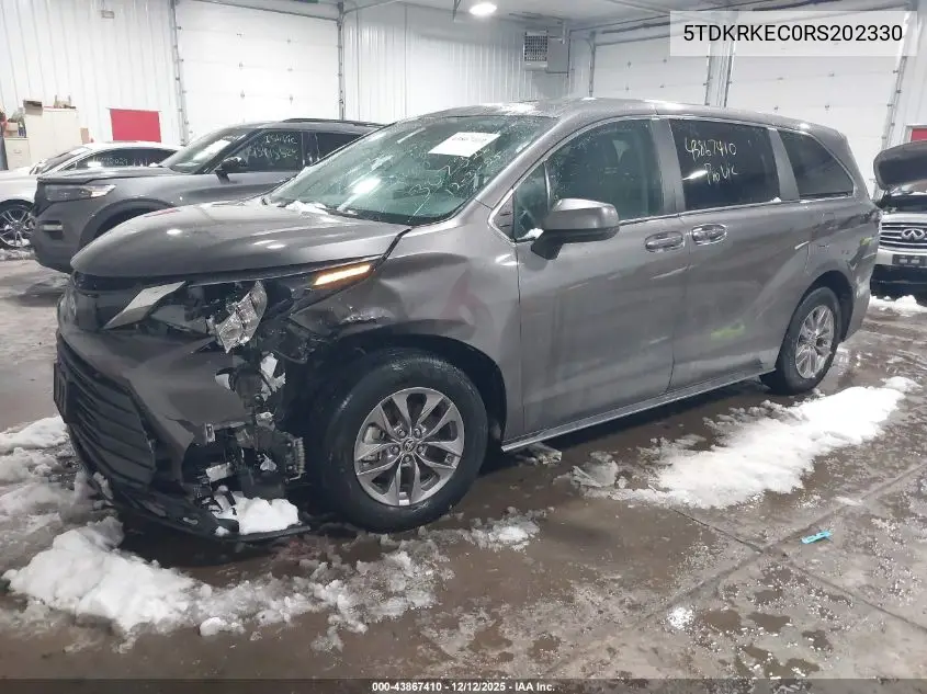 5TDKRKEC0RS202330 2024 Toyota Sienna Le