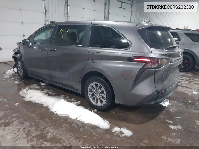 5TDKRKEC0RS202330 2024 Toyota Sienna Le