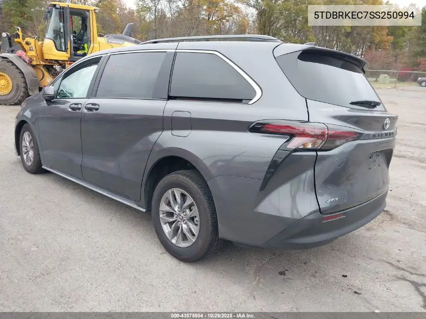 5TDBRKEC7SS250994 2025 Toyota Sienna Le