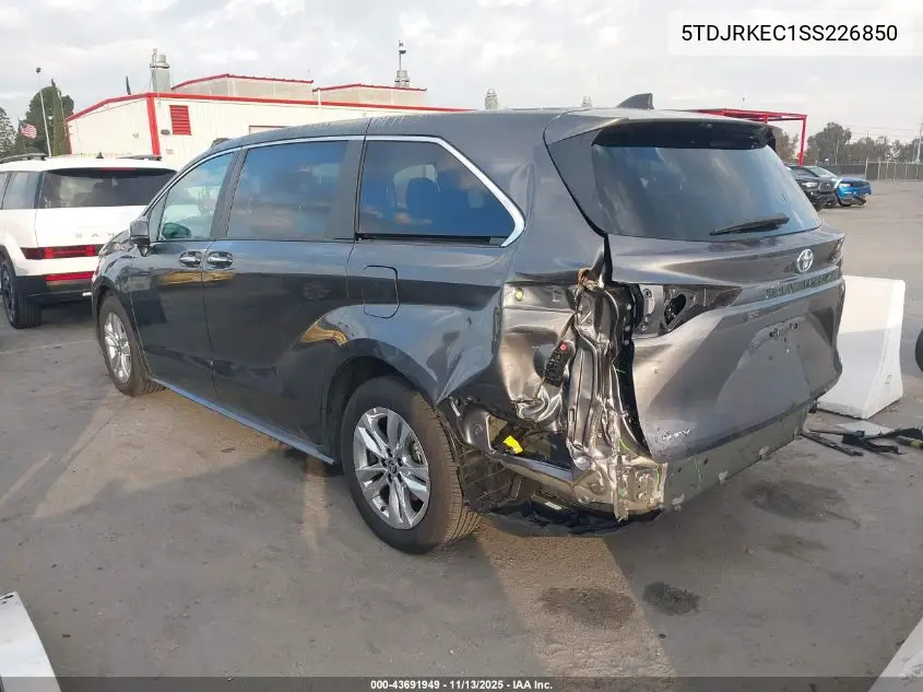 5TDJRKEC1SS226850 2025 Toyota Sienna Xle