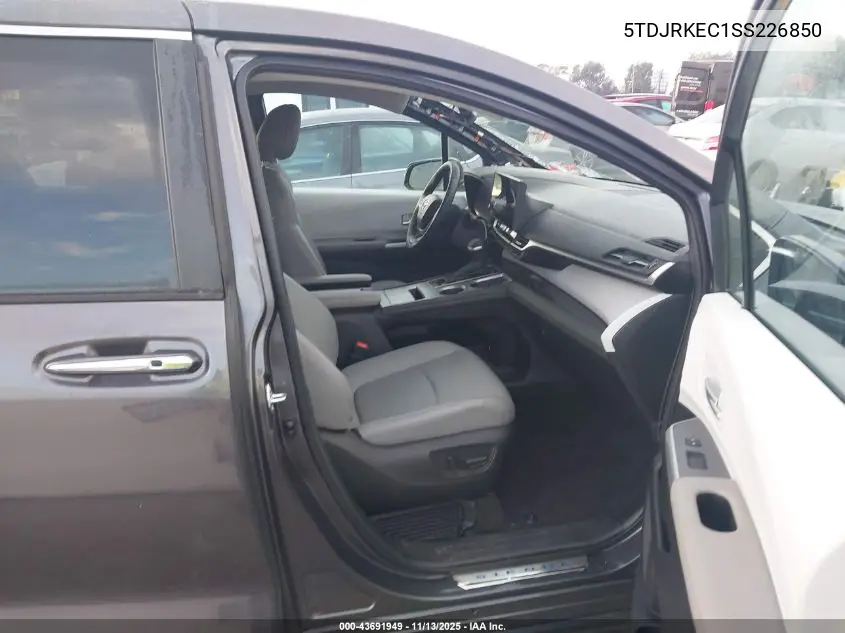 5TDJRKEC1SS226850 2025 Toyota Sienna Xle