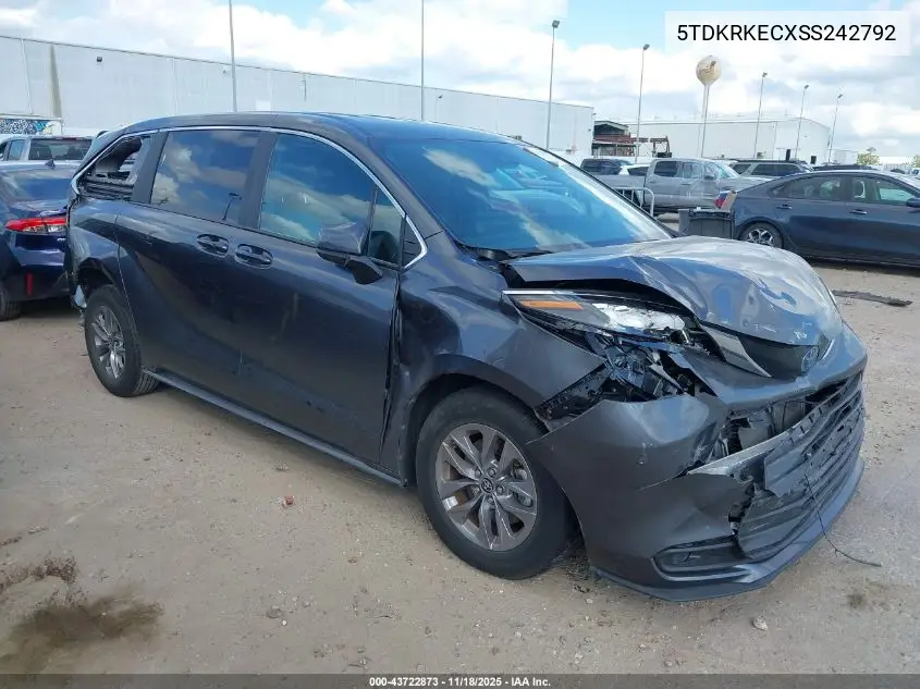 5TDKRKECXSS242792 2025 Toyota Sienna Le