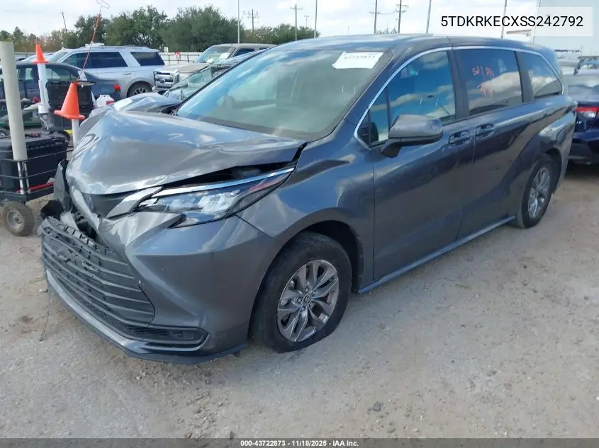 5TDKRKECXSS242792 2025 Toyota Sienna Le