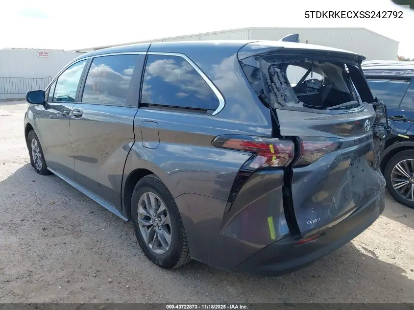 5TDKRKECXSS242792 2025 Toyota Sienna Le