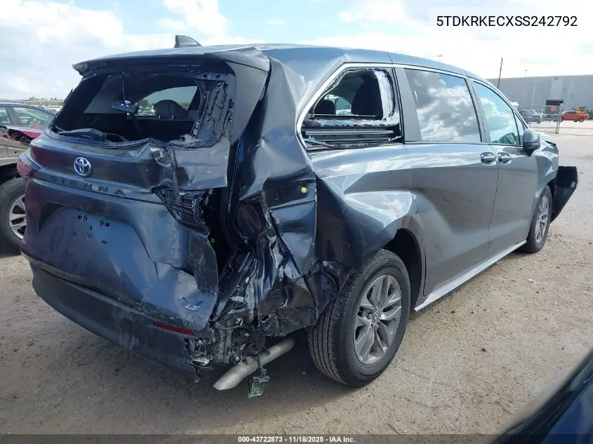 5TDKRKECXSS242792 2025 Toyota Sienna Le