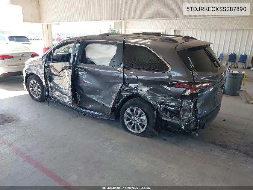5TDJRKECXSS287890 2025 Toyota Sienna Xle