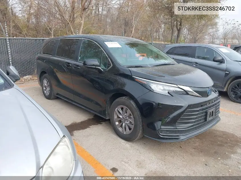 5TDKRKEC3SS246702 2025 Toyota Sienna Le