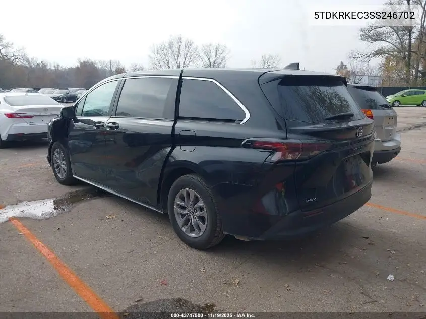 5TDKRKEC3SS246702 2025 Toyota Sienna Le