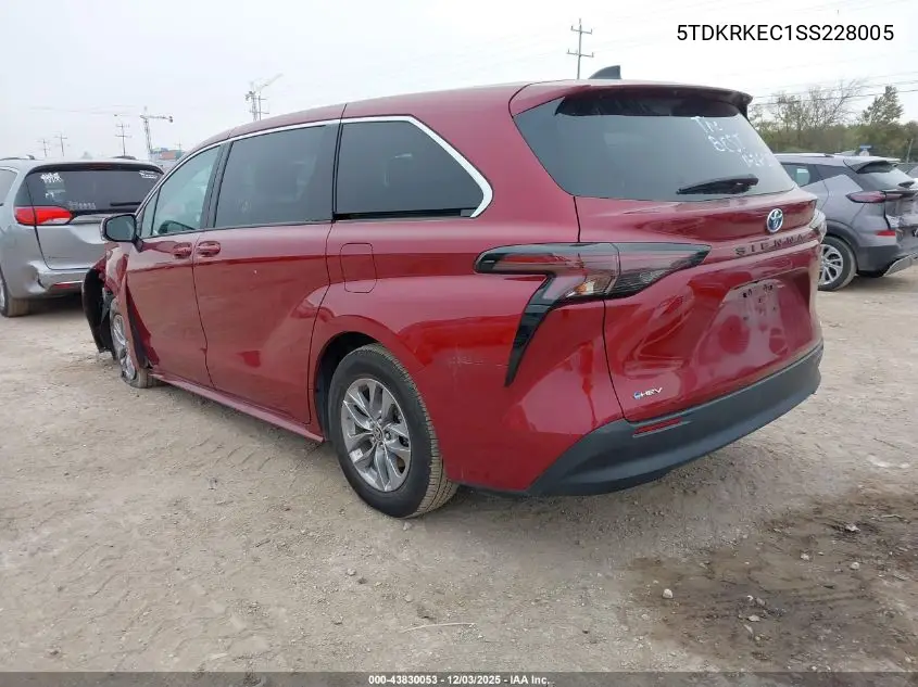5TDKRKEC1SS228005 2025 Toyota Sienna Le