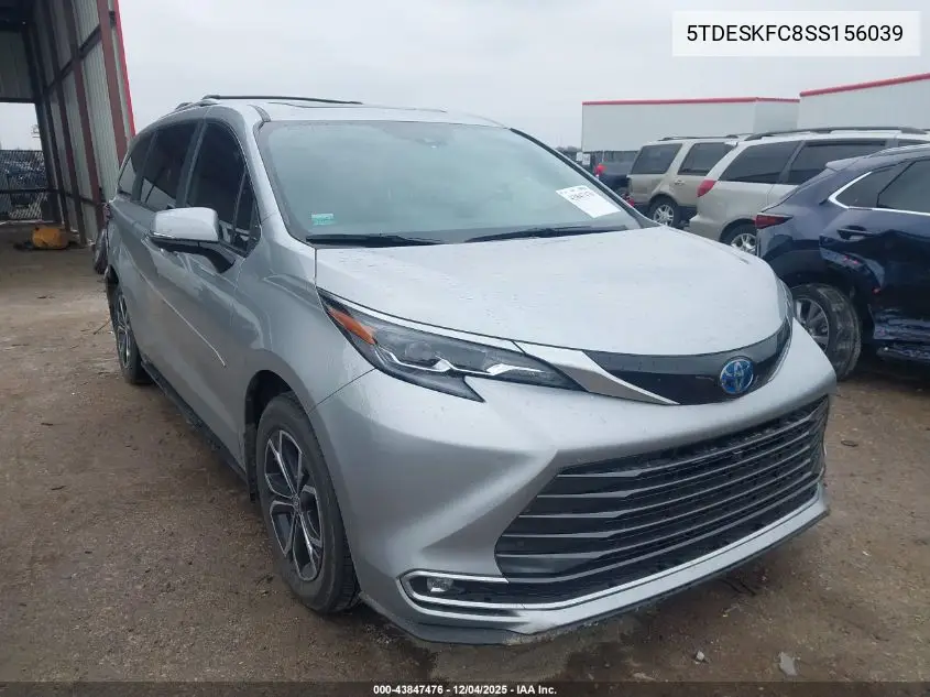 5TDESKFC8SS156039 2025 Toyota Sienna Platinum