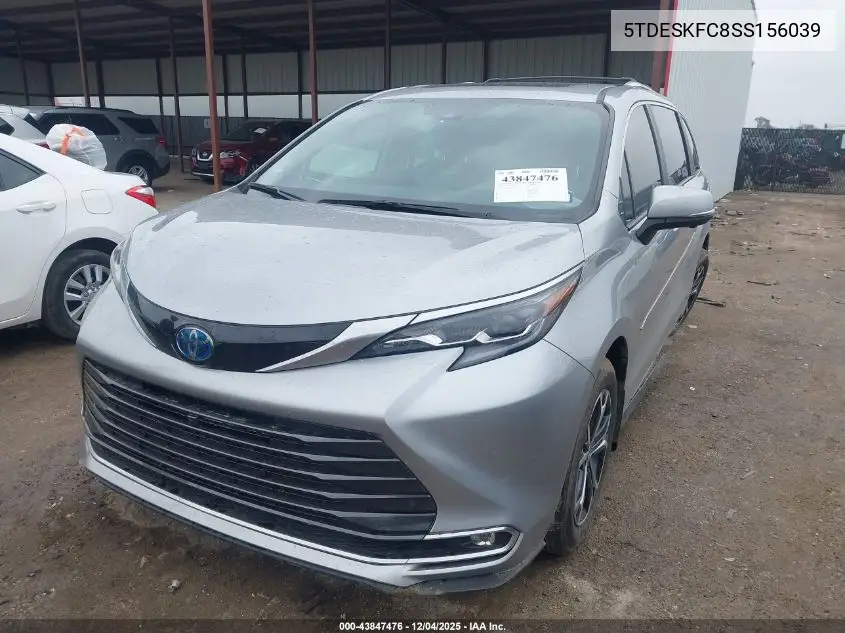 5TDESKFC8SS156039 2025 Toyota Sienna Platinum