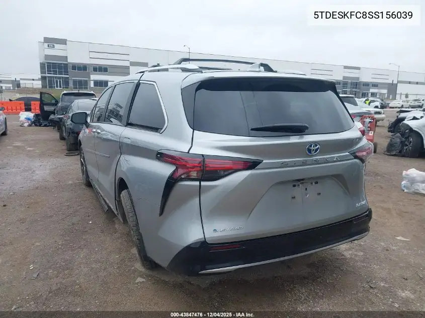 5TDESKFC8SS156039 2025 Toyota Sienna Platinum