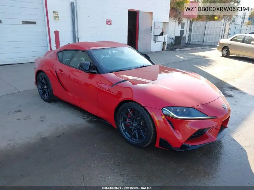 2024 Toyota Gr Supra 3.0 Premium VIN: WZ1DB0G0XRW067394 Lot: 44393561