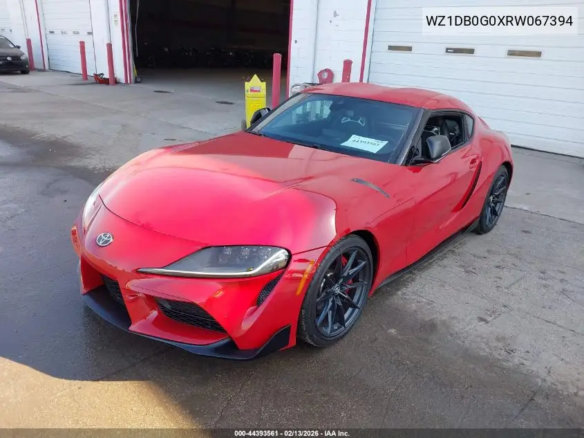 2024 Toyota Gr Supra 3.0 Premium VIN: WZ1DB0G0XRW067394 Lot: 44393561