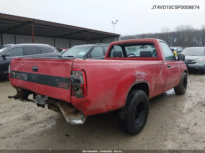 1993 Toyota T100 Sr5 VIN: JT4VD10C5P0008874 Lot: 44544644