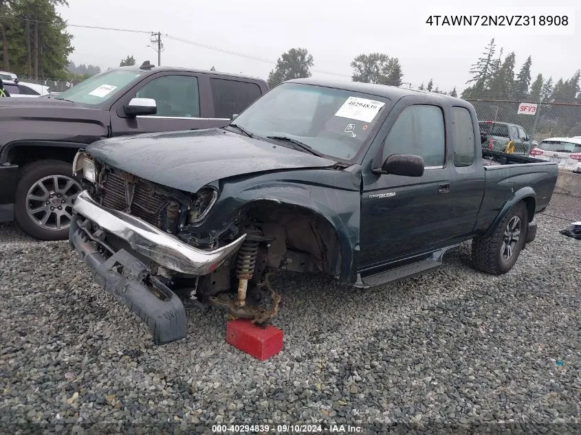 1997 Toyota Tacoma Base V6 VIN: 4TAWN72N2VZ318908 Lot: 40294839