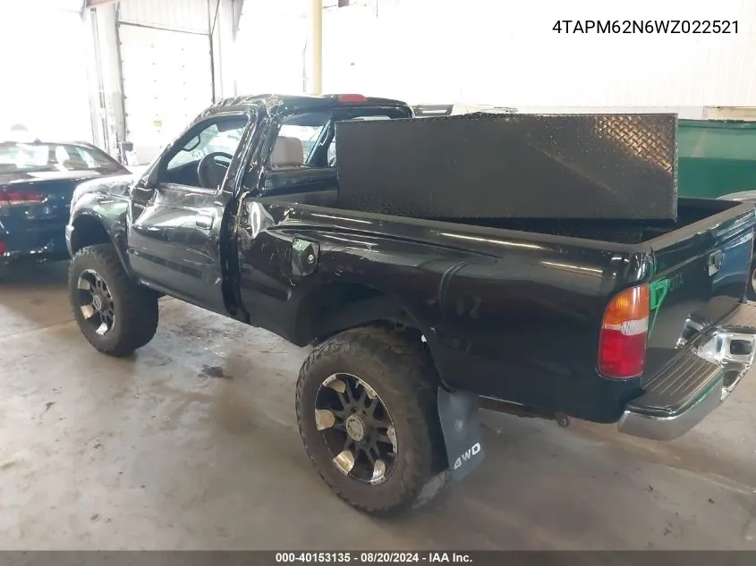 4TAPM62N6WZ022521 1998 Toyota Tacoma