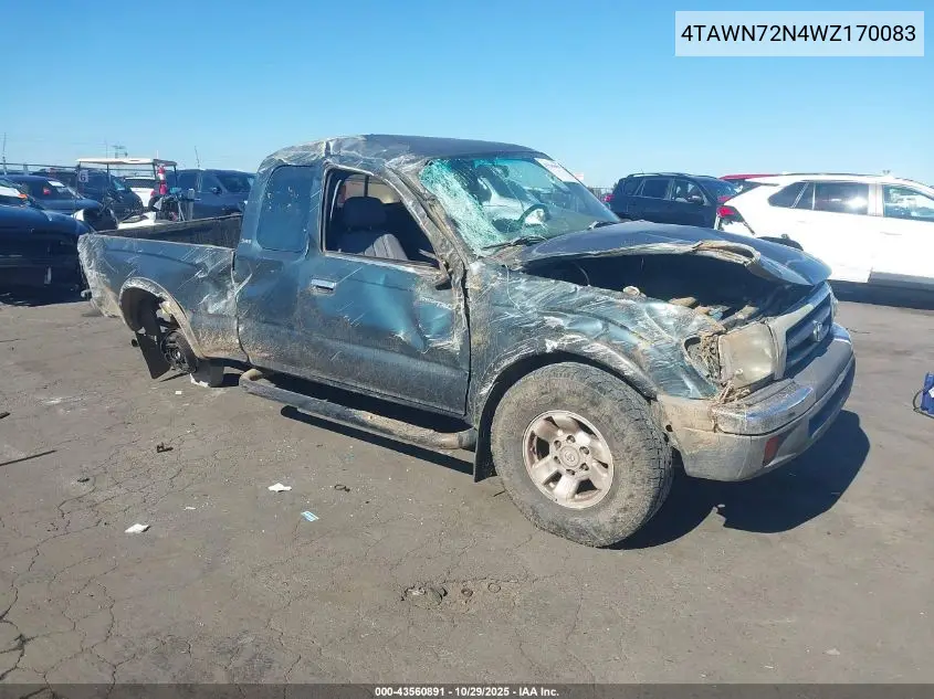 4TAWN72N4WZ170083 1998 Toyota Tacoma Base V6