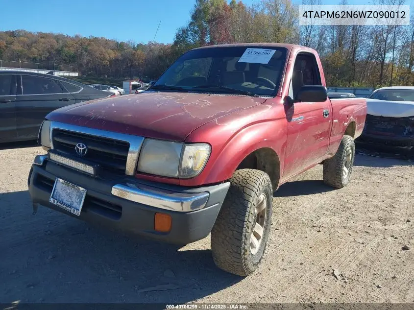 4TAPM62N6WZ090012 1998 Toyota Tacoma