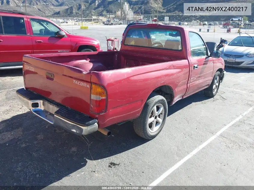 4TANL42N9XZ400217 1999 Toyota Tacoma