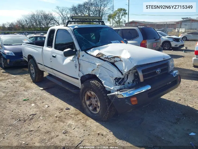 5TESN92N6YZ715349 2000 Toyota Tacoma Prerunner V6