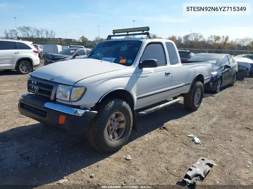 5TESN92N6YZ715349 2000 Toyota Tacoma Prerunner V6